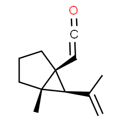 Ethenone, [(1R,5S,6S)-5-methyl-6-(1-methylethenyl)bicyclo[3.1.0]hex-1-yl]-, rel- (9CI) Structure