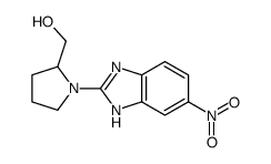 [1-(6-nitro-1H-benzimidazol-2-yl)pyrrolidin-2-yl]methanol Structure