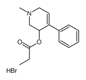 (1-methyl-4-phenyl-3,6-dihydro-2H-pyridin-3-yl) propanoate,hydrobromide Structure