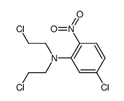 5-chloro-N,N-bis-(2-chloro-ethyl)-2-nitro-aniline结构式