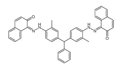 1,1'-[(phenylmethylene)bis[(2-methyl-4,1-phenylene)azo]]bis(2-naphthol)结构式