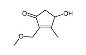 4-hydroxy-2-(methoxymethyl)-3-methylcyclopent-2-en-1-one Structure