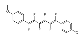 1,6-bis(p-anisyl)-trans,trans,trans-1,3,5-perfluorohexatriene结构式