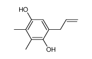 6-allyl-2,3-dimethylbenzene-1,4-diol结构式