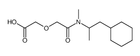 {2-[(2-cyclohexyl-1-methylethyl)methylamino]-2-oxoethoxy}acetic acid Structure