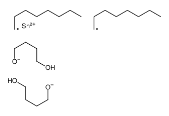 4-[4-hydroxybutoxy(dioctyl)stannyl]oxybutan-1-ol结构式