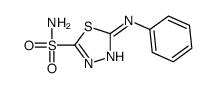5-anilino-1,3,4-thiadiazole-2-sulfonamide结构式