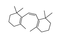 7-cis-1,2-bis(2,6,6-trimethylcyclohex-1-enyl)ethylene Structure