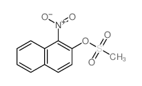 2-methylsulfonyloxy-1-nitro-naphthalene structure