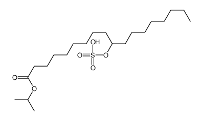 1-isopropyl 9(or 10)-(sulphooxy)octadecanoate结构式