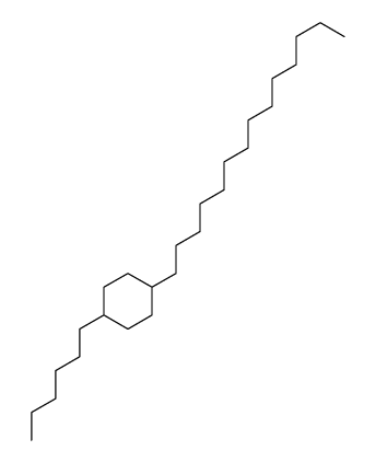 Cyclohexane, 1-hexyl-4-tetradecyl structure