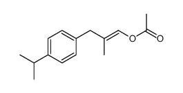 acetic acid 3-(4-isopropyl-phenyl)-2-methyl-propenyl ester结构式