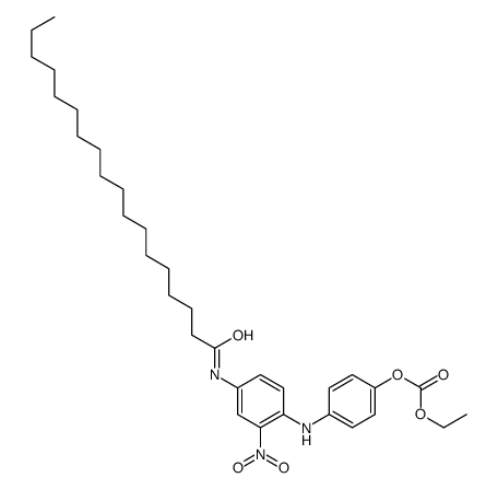 ethyl 4-[2-nitro-4-[(1-oxooctadecyl)amino]anilino]phenyl carbonate结构式