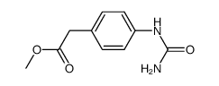 (4-ureido-phenyl)-acetic acid methyl ester结构式