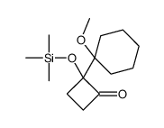 2-(1-methoxycyclohexyl)-2-trimethylsilyloxycyclobutan-1-one Structure