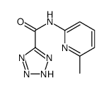 N-(6-methylpyridin-2-yl)-2H-tetrazole-5-carboxamide结构式