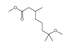 7-Methoxy-3,7-dimethyloctanoic acid methyl ester Structure