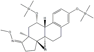 3,11β-Bis(trimethylsiloxy)-1,3,5(10)-estratrien-17-one O-methyl oxime结构式