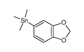 trimethyl(3,4-methylenedioxyphenyl)stannane Structure