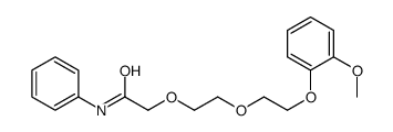 2-[2-[2-(2-methoxyphenoxy)ethoxy]ethoxy]-N-phenylacetamide Structure