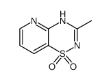2H-Pyrido[2,3-e]-1,2,4-thiadiazine,3-methyl-,1,1-dioxide(9CI) structure