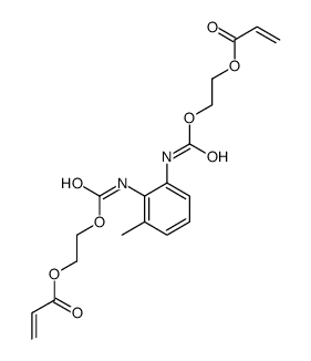 2-[[3-methyl-2-(2-prop-2-enoyloxyethoxycarbonylamino)phenyl]carbamoyloxy]ethyl prop-2-enoate结构式