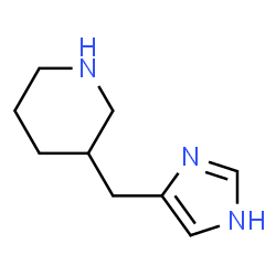 Piperidine,3-(1H-imidazol-4-ylmethyl)- (9CI) structure