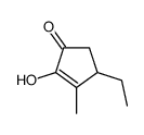 4-ethyl-2-hydroxy-3-methylcyclopent-2-en-1-one Structure