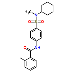 N-{4-[Cyclohexyl(methyl)sulfamoyl]phenyl}-2-iodobenzamide结构式