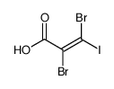 2,3-dibromo-3-iodo-acrylic acid Structure