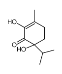 2,6-dihydroxy-3-methyl-6-propan-2-ylcyclohex-2-en-1-one结构式