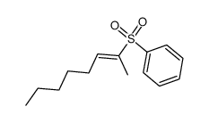 (E)-2-benzenesulfonyl-2-octene结构式