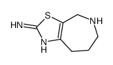 5,6,7,8-Tetrahydro-4H-[1,3]thiazolo[5,4-c]azepin-2-amine结构式