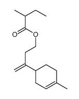 3-(4-methyl-3-cyclohexen-1-yl)but-3-enyl 2-methylbutyrate结构式
