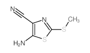 4-Thiazolecarbonitrile,5-amino-2-(methylthio)- Structure