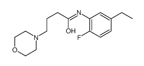 N-(5-ethyl-2-fluorophenyl)-4-morpholin-4-ylbutanamide结构式