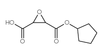 2,3-Oxiranedicarboxylicacid,monocyclopentylester(9CI)结构式