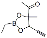 1-(2-Ethyl-5-ethynyl-4-methyl-1,3,2-dioxaborolan-4-yl)ethanone Structure
