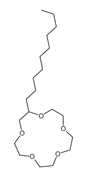 2-decyl-1,4,7,10,13-pentaoxacyclopentadecane结构式