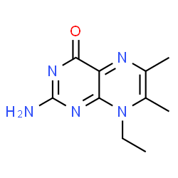 4(8H)-Pteridinone,2-amino-8-ethyl-6,7-dimethyl-(9CI)结构式