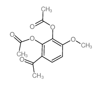 Ethanone,1-[2,3-bis(acetyloxy)-4-methoxyphenyl]- Structure