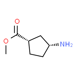 Cyclopentanecarboxylic acid, 3-amino-, methyl ester, (1R,3S)-rel- (9CI) Structure