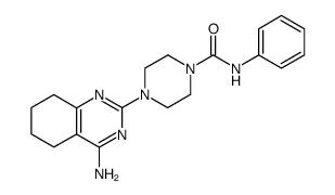 4-amino-2-(4-phenylcarbamoylpiperazino)-5,6,7,8-tetrahydroquinazoline结构式