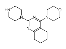 4-(2-piperazin-1-yl-5,6,7,8-tetrahydroquinazolin-4-yl)morpholine结构式