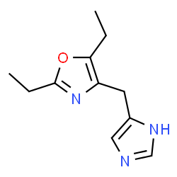 Oxazole, 2,5-diethyl-4-(1H-imidazol-4-ylmethyl)- (9CI)结构式