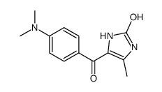 4-[4-(dimethylamino)benzoyl]-5-methyl-1,3-dihydroimidazol-2-one结构式