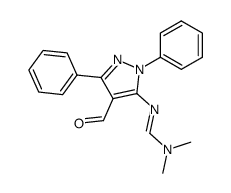 N'-(4-formyl-1,3-diphenyl-1H-pyrazol-5-yl)-N,N-dimethylmethanimidamide结构式