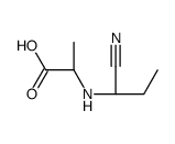 L-Alanine, N-(1-cyanopropyl)-, (S)- (9CI) Structure