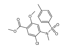 methyl 5-chloro-2-methoxy-4-(N-methyl-N-tosylamido)benzoate结构式