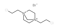 1,4-bis(2-chloroethyl)-1,4-diazoniabicyclo[2.2.1]heptane结构式